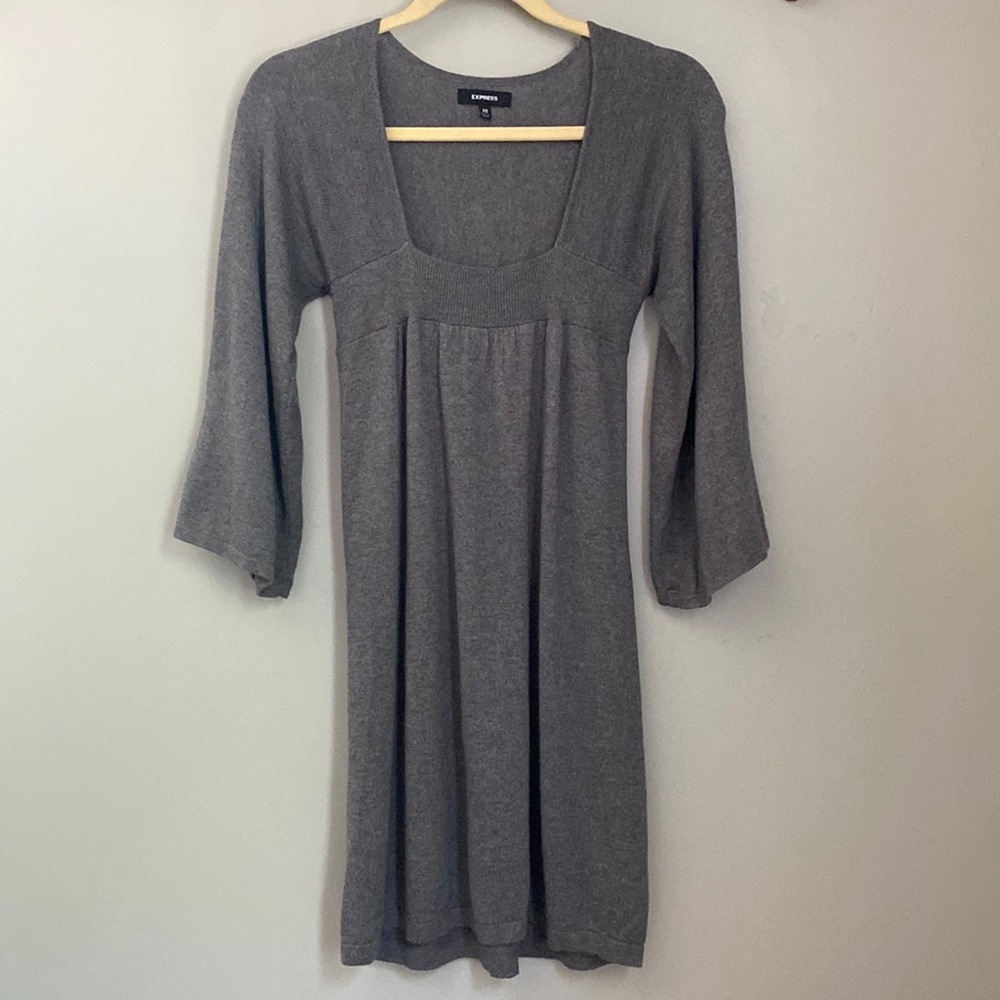 Express Gray Sweater Dress XS